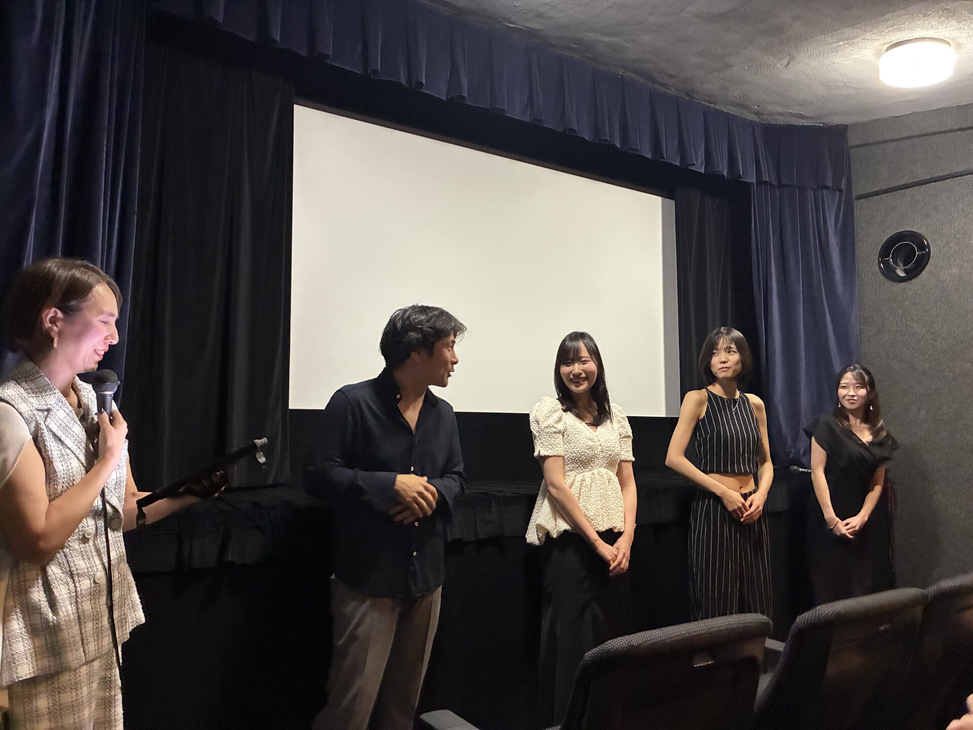 映画『ムカウノ今日』一般試写会 舞台挨拶の様子