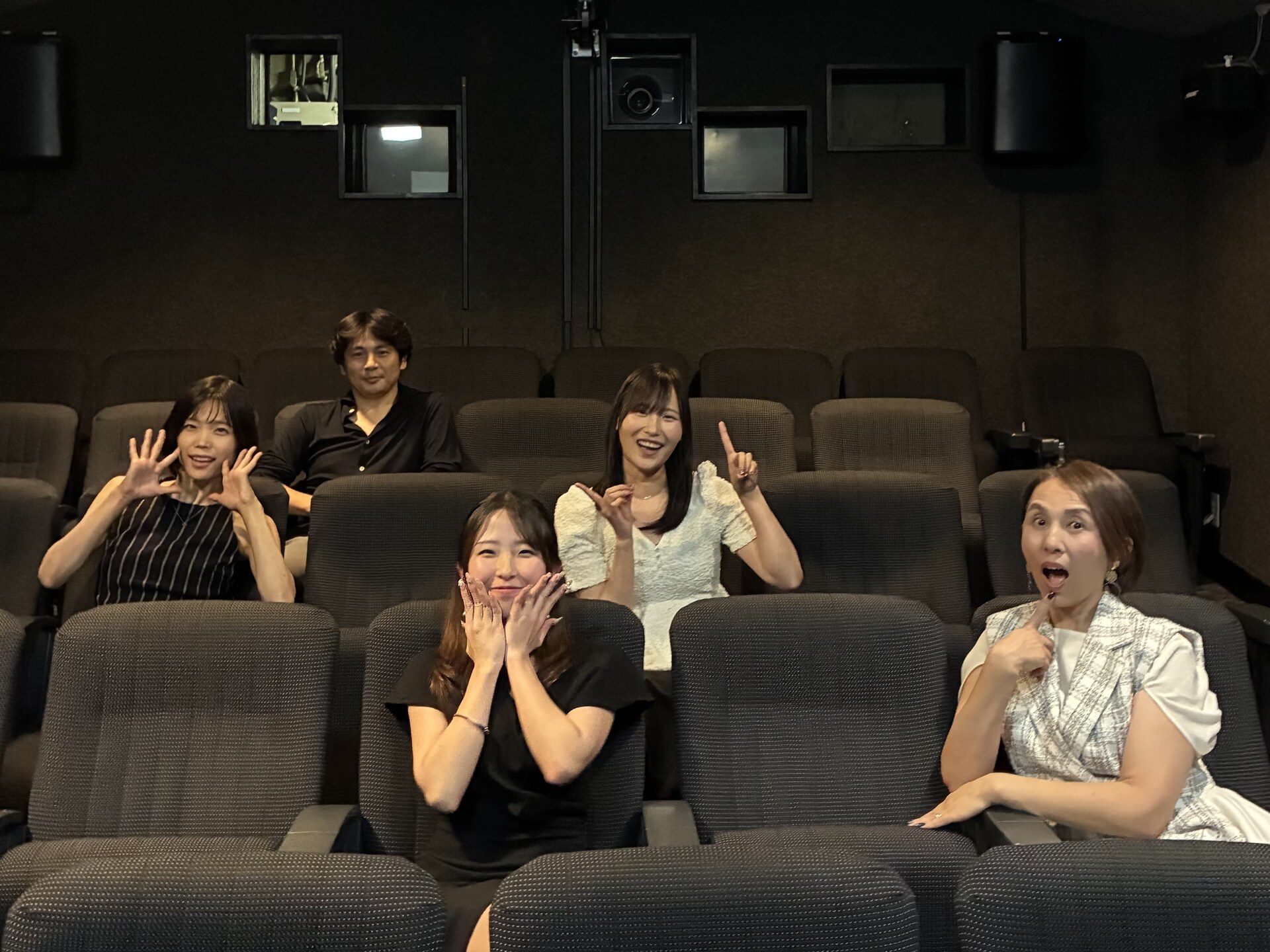 映画『ムカウノ今日』一般試写会 TCC試写室の客席にて